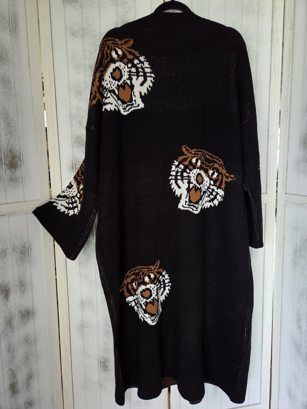 NWT Dressed In Lala Black Knit Tiger Sweater Knit Dress - Picture 4 of 4